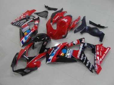 Red 2007-2008 Suzuki GSXR 1000 Motorcycle Fairings