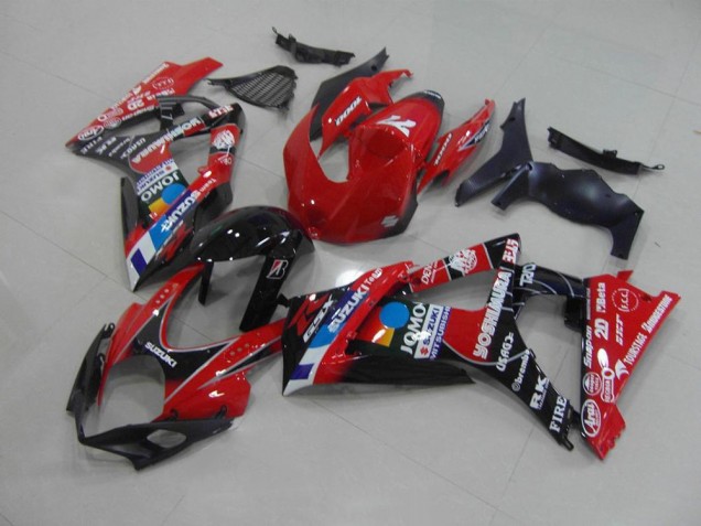 Red 2007-2008 Suzuki GSXR 1000 Motorcycle Fairings Red 2007-2008 Suzuki GSXR 1000 Motorcycle Fairings