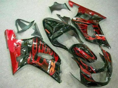Red Black 2001-2003 Suzuki GSXR 600/750 Motorcycle Fairings