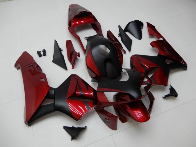 Red Black 2003-2004 Honda CBR600RR Motorcycle Bodywork Red Black 2003-2004 Honda CBR600RR Motorcycle Bodywork