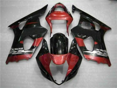 Red Black 2003-2004 Suzuki GSXR 1000 Motorcycle Fairings