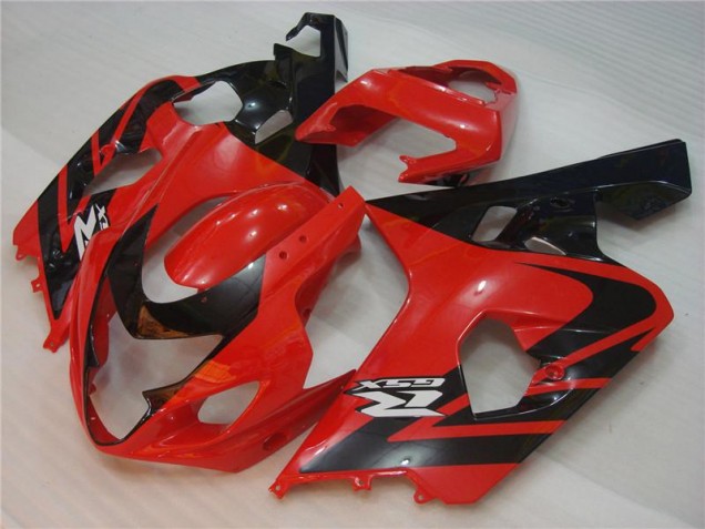 Red Black 2004-2005 Suzuki GSXR 600/750 Motorcycle Fairing Red Black 2004-2005 Suzuki GSXR 600/750 Motorcycle Fairing
