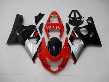 Red Black 2004-2005 Suzuki GSXR 600/750 Motorcycle Fairings