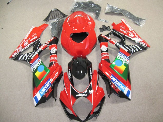 Red Black 2004-2005 Suzuki GSXR 600 Motorcycle Fairings Red Black 2004-2005 Suzuki GSXR 600 Motorcycle Fairings