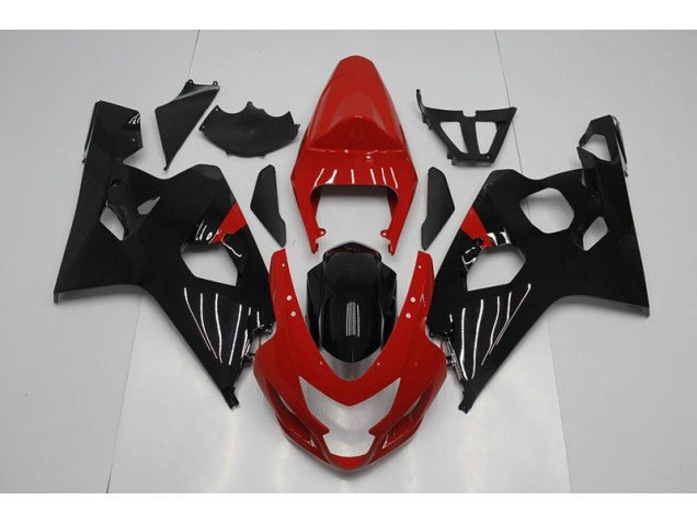 Red Black 2004-2005 Suzuki GSXR 750 Motorcycle Fairing Red Black 2004-2005 Suzuki GSXR 750 Motorcycle Fairing