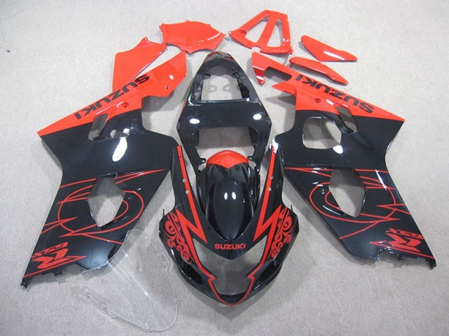Red Black 2004-2005 Suzuki GSXR 750 Motorcycle Fairings Red Black 2004-2005 Suzuki GSXR 750 Motorcycle Fairings