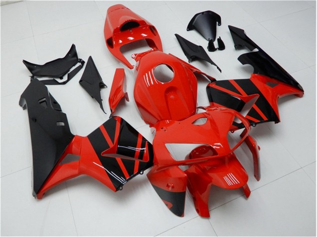 Red Black 2005-2006 Honda CBR600RR Motorcycle Fairing Kits Red Black 2005-2006 Honda CBR600RR Motorcycle Fairing Kits