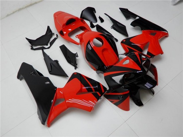 Red Black 2005-2006 Honda CBR600RR Motorcycle Fairing Red Black 2005-2006 Honda CBR600RR Motorcycle Fairing