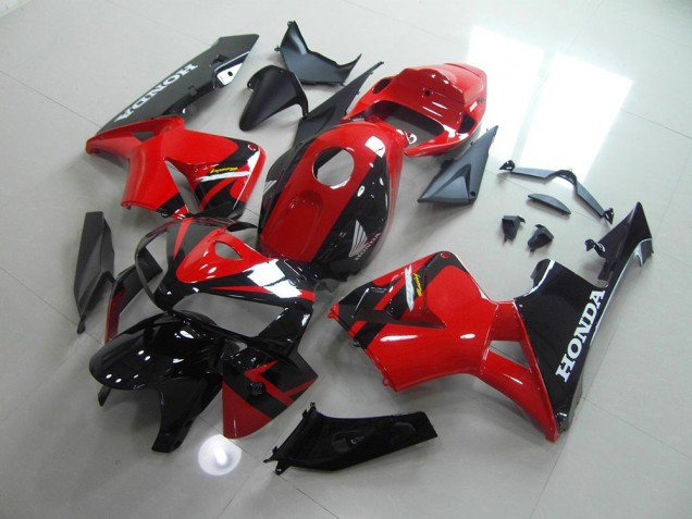 Red Black 2005-2006 Honda CBR600RR Motorcycle Fairings Red Black 2005-2006 Honda CBR600RR Motorcycle Fairings