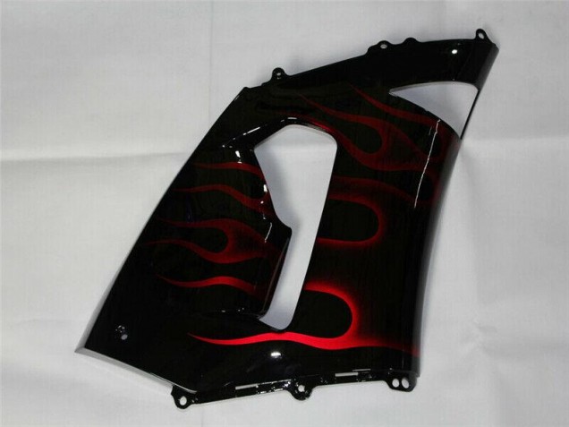 Red Black 2005-2006 Kawasaki ZX6R Motorcycle Fairings Red Black 2005-2006 Kawasaki ZX6R Motorcycle Fairings