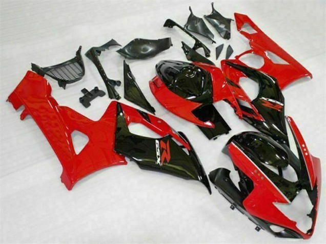 Red Black 2005-2006 Suzuki GSXR 1000 Motorcycle Bodywork Red Black 2005-2006 Suzuki GSXR 1000 Motorcycle Bodywork