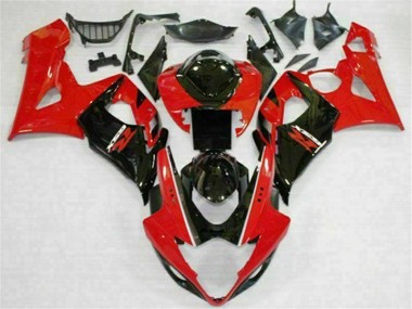 Red Black 2005-2006 Suzuki GSXR 1000 Motorcycle Bodywork