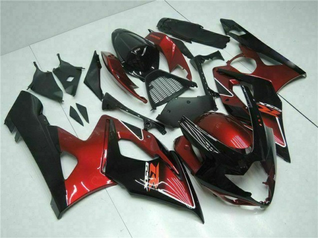 Red Black 2005-2006 Suzuki GSXR 1000 Motorcycle Fairings Red Black 2005-2006 Suzuki GSXR 1000 Motorcycle Fairings