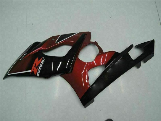 Red Black 2005-2006 Suzuki GSXR 1000 Motorcycle Fairings Red Black 2005-2006 Suzuki GSXR 1000 Motorcycle Fairings