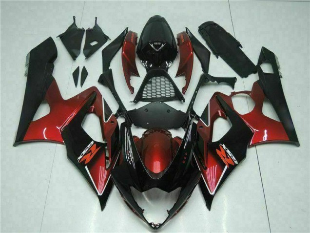 Red Black 2005-2006 Suzuki GSXR 1000 Motorcycle Fairings Red Black 2005-2006 Suzuki GSXR 1000 Motorcycle Fairings