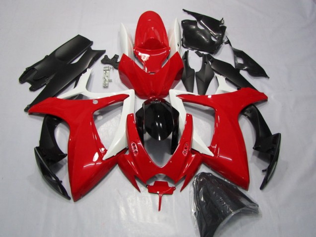 Red Black 2006-2007 Suzuki GSXR 600 Motorcycle Fairings Red Black 2006-2007 Suzuki GSXR 600 Motorcycle Fairings