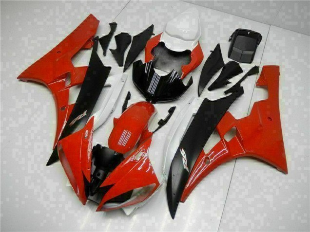 Red Black 2006-2007 Yamaha YZF R6 Motorcycle Fairings Red Black 2006-2007 Yamaha YZF R6 Motorcycle Fairings