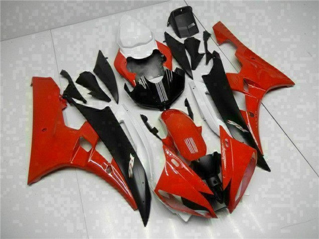 Red Black 2006-2007 Yamaha YZF R6 Motorcycle Fairings Red Black 2006-2007 Yamaha YZF R6 Motorcycle Fairings