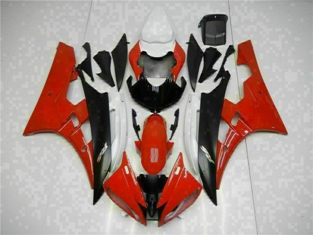 Red Black 2006-2007 Yamaha YZF R6 Motorcycle Fairings Red Black 2006-2007 Yamaha YZF R6 Motorcycle Fairings
