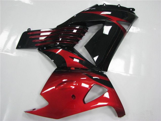 Red Black 2006-2011 Kawasaki ZX14R ZZR1400 Motorcycle Fairings Red Black 2006-2011 Kawasaki ZX14R ZZR1400 Motorcycle Fairings