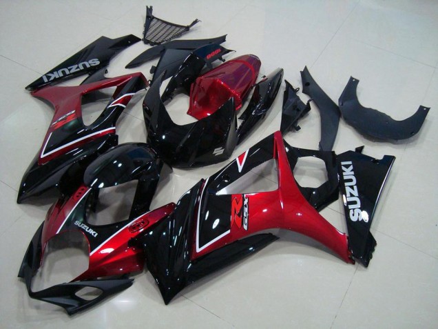 Red Black 2007-2008 Suzuki GSXR 1000 Motorcycle Fairing Red Black 2007-2008 Suzuki GSXR 1000 Motorcycle Fairing