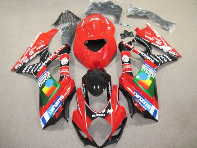 Red Black 2007-2008 Suzuki GSXR 1000 Motorcycle Fairings Red Black 2007-2008 Suzuki GSXR 1000 Motorcycle Fairings