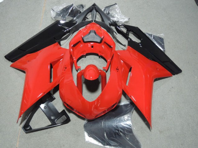 Red Black 2007-2014 Ducati 1098 Motorcycle Fairings Red Black 2007-2014 Ducati 1098 Motorcycle Fairings