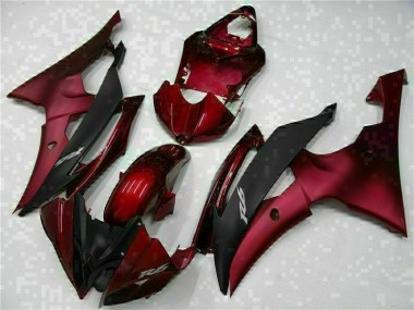 Red Black 2008-2016 Yamaha YZF R6 Motorcycle Bodywork