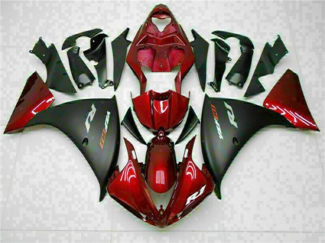 Red Black 2009-2011 Yamaha YZF R1 Motorcycle Fairing Red Black 2009-2011 Yamaha YZF R1 Motorcycle Fairing