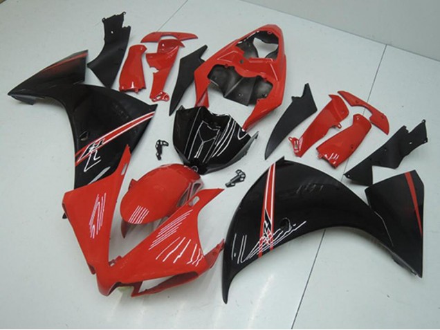 Red Black 2012-2014 Yamaha YZF R1 Motorcycle Fairings