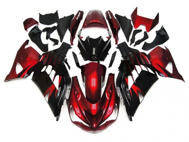 Red Black 2012-2021 Kawasaki ZX14R ZZR1400 Motorcycle Fairings Red Black 2012-2021 Kawasaki ZX14R ZZR1400 Motorcycle Fairings