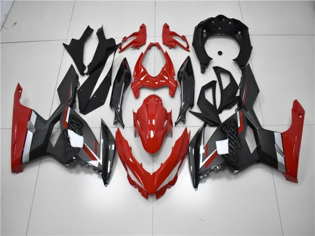Red Black 2018-2023 Kawasaki EX400 Motorcycle Fairings Red Black 2018-2023 Kawasaki EX400 Motorcycle Fairings