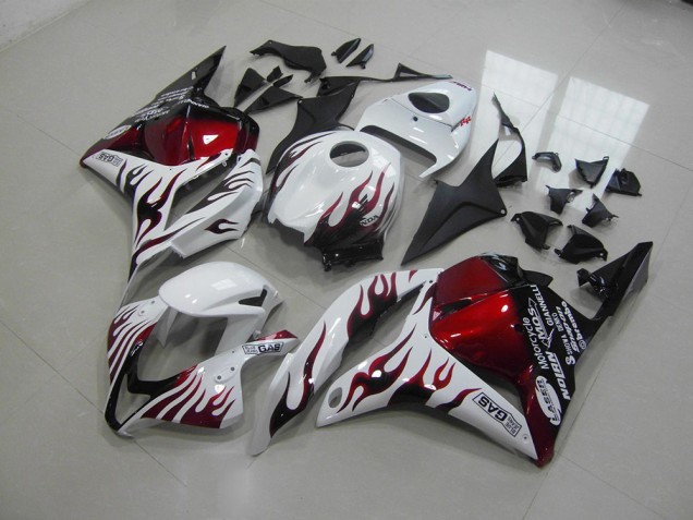 Red Black Flame 2009-2012 Honda CBR600RR Motorcycle Fairings Red Black Flame 2009-2012 Honda CBR600RR Motorcycle Fairings