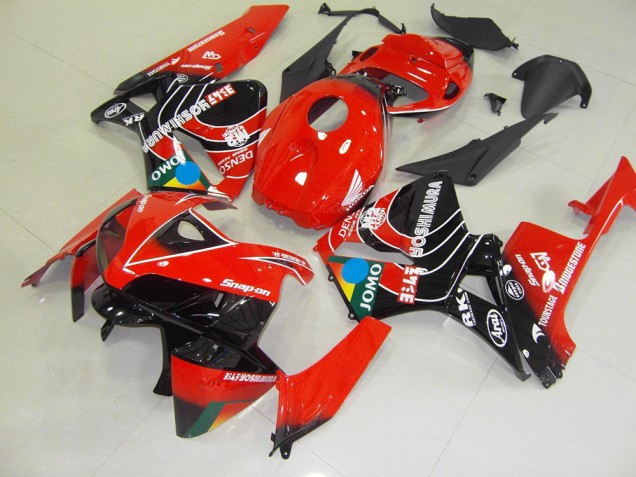 Red Black Jomo 2005-2006 Honda CBR600RR Motorcycle Fairings Red Black Jomo 2005-2006 Honda CBR600RR Motorcycle Fairings