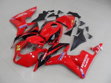 Red Black Race 2007-2008 Honda CBR600RR Motorcycle Fairings
