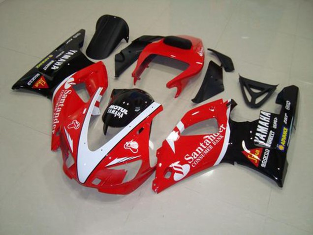 Red Black White 1998-1999 Yamaha YZF R1 Motorcycle Fairings Red Black White 1998-1999 Yamaha YZF R1 Motorcycle Fairings