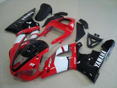 Red Black White 2000-2001 Yamaha YZF R1 Motorcycle Fairings
