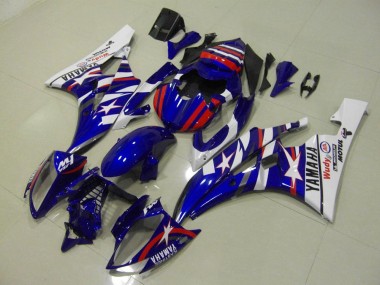 Red Blue Star 2006-2007 Yamaha YZF R6 Motorcycle Fairings