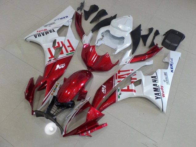 Red Fiat 2006-2007 Yamaha YZF R6 Motorcycle Fairings Red Fiat 2006-2007 Yamaha YZF R6 Motorcycle Fairings
