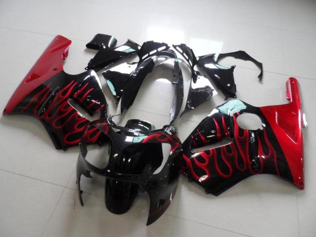 Red Flame 2000-2001 Kawasaki ZX12R Motorcycle Fairings Red Flame 2000-2001 Kawasaki ZX12R Motorcycle Fairings