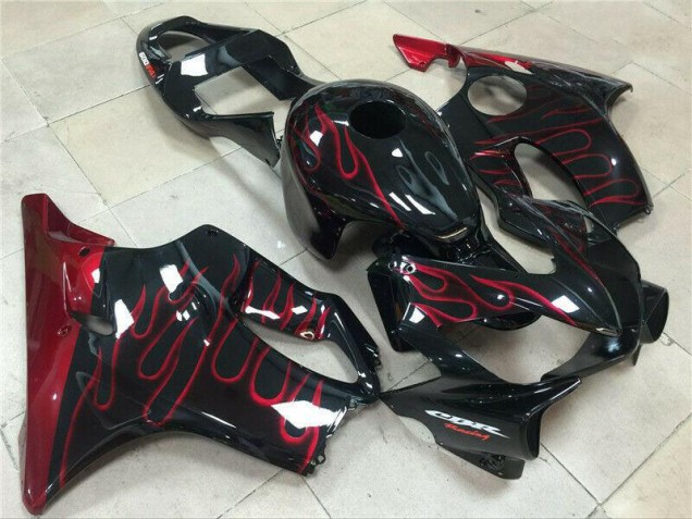 Red Flame 2001-2003 Honda CBR600 F4i Motorcycle Fairings Red Flame 2001-2003 Honda CBR600 F4i Motorcycle Fairings