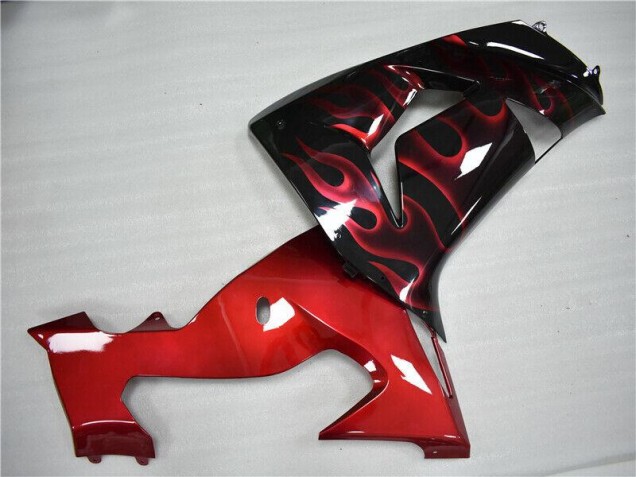 Red Flame 2006-2007 Kawasaki ZX10R Motorcycle Fairings Red Flame 2006-2007 Kawasaki ZX10R Motorcycle Fairings