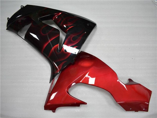 Red Flame 2006-2007 Kawasaki ZX10R Motorcycle Fairings Red Flame 2006-2007 Kawasaki ZX10R Motorcycle Fairings