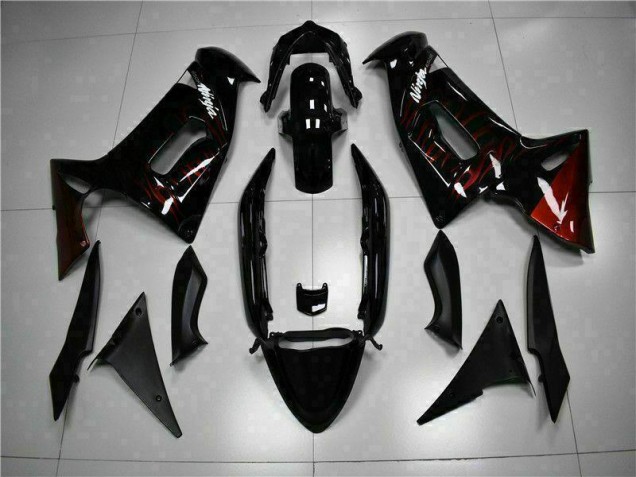 Red Flame 2006-2008 Kawasaki EX650 Motorcycle Fairings Red Flame 2006-2008 Kawasaki EX650 Motorcycle Fairings