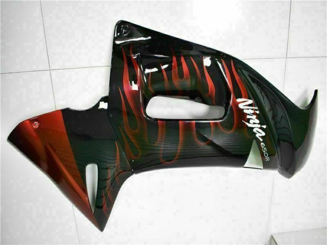 Red Flame 2006-2008 Kawasaki EX650 Motorcycle Fairings Red Flame 2006-2008 Kawasaki EX650 Motorcycle Fairings