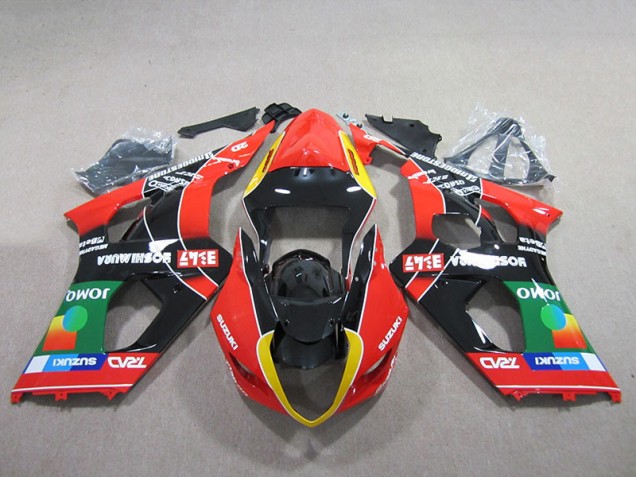 Red Green Black 2003-2004 Suzuki GSXR 1000 Motorcycle Fairings Red Green Black 2003-2004 Suzuki GSXR 1000 Motorcycle Fairings