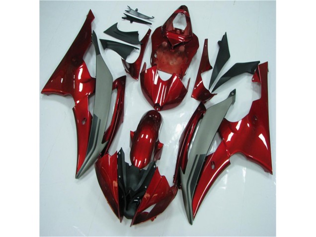 Red Grey 2008-2016 Yamaha YZF R6 Motorcycle Fairings Red Grey 2008-2016 Yamaha YZF R6 Motorcycle Fairings