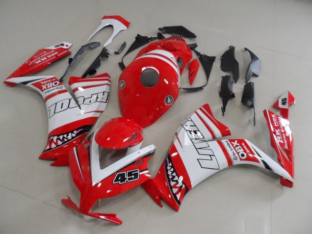 Red Liverpool 45 2012-2016 Honda CBR1000RR Motorcycle Fairings Red Liverpool 45 2012-2016 Honda CBR1000RR Motorcycle Fairings
