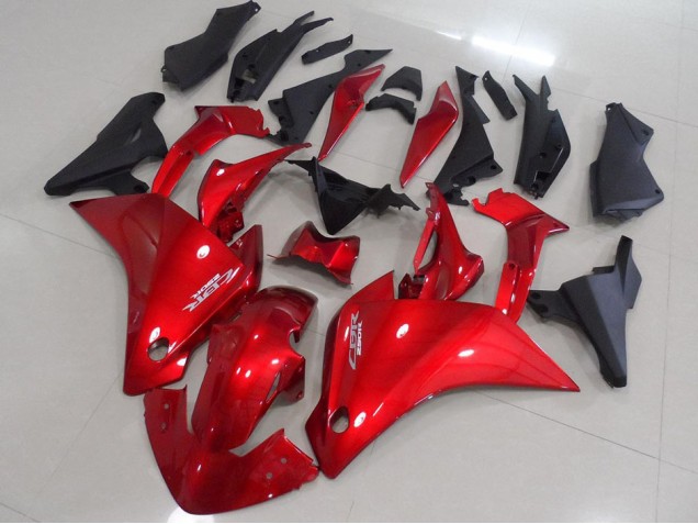 Red Matte Black 2011-2013 Honda CBR250RR Motorcycle Fairings