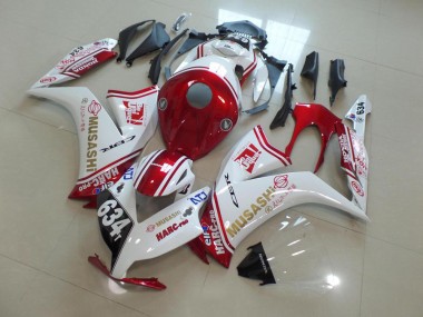 Red Musashi 2012-2016 Honda CBR1000RR Motorcycle Fairings